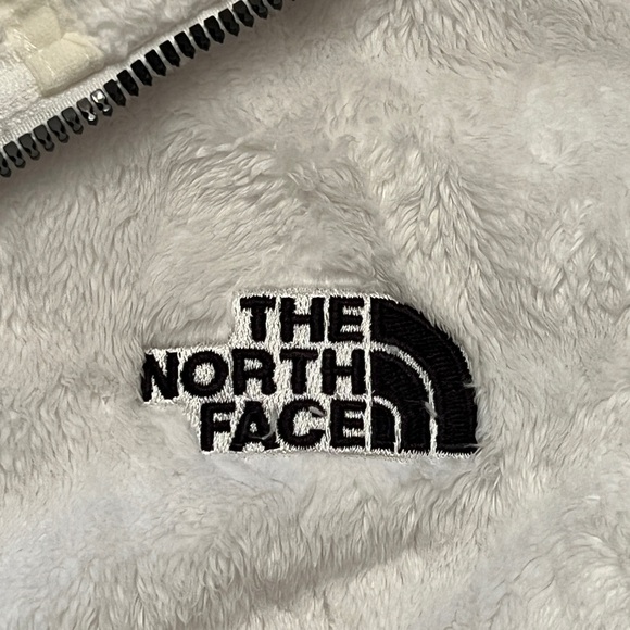 North Face White Full Zip Fleece Jacket | size M - Picture 4 of 6
